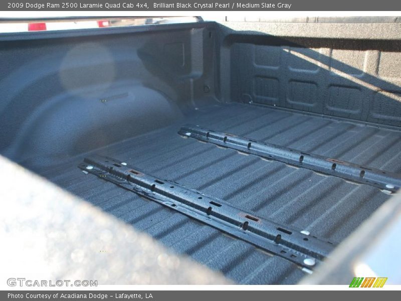 Brilliant Black Crystal Pearl / Medium Slate Gray 2009 Dodge Ram 2500 Laramie Quad Cab 4x4
