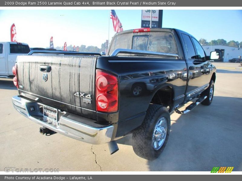  2009 Ram 2500 Laramie Quad Cab 4x4 Brilliant Black Crystal Pearl