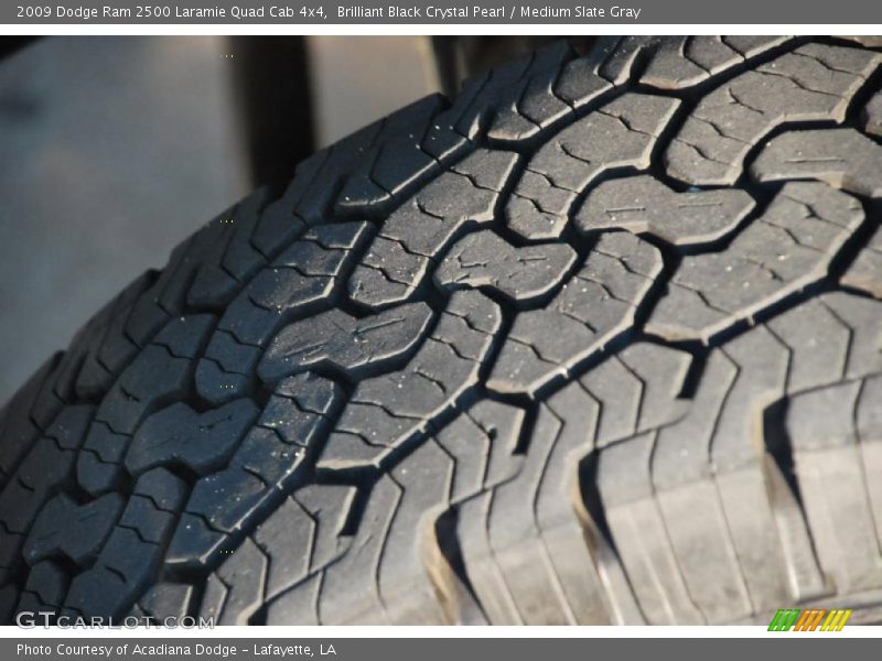 Brilliant Black Crystal Pearl / Medium Slate Gray 2009 Dodge Ram 2500 Laramie Quad Cab 4x4