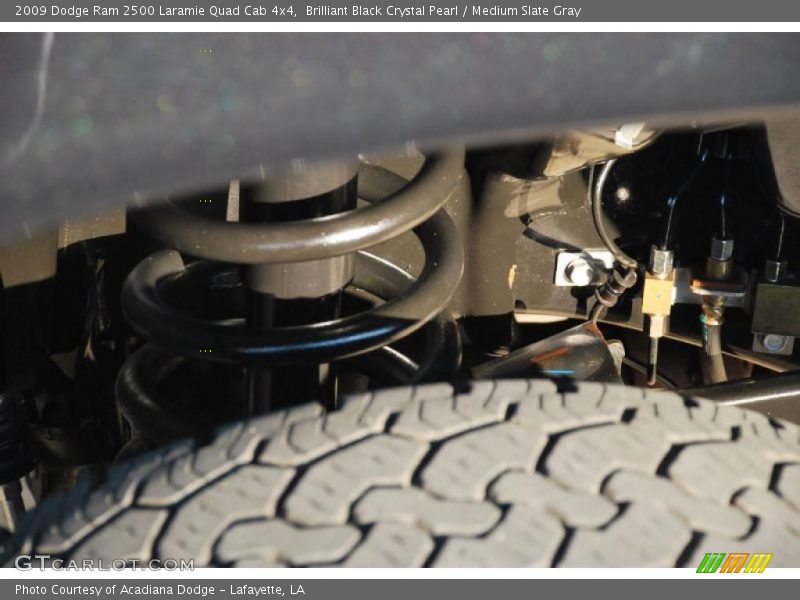 Brilliant Black Crystal Pearl / Medium Slate Gray 2009 Dodge Ram 2500 Laramie Quad Cab 4x4