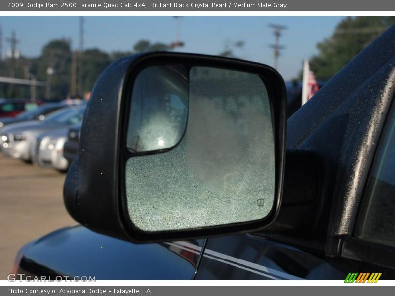 Brilliant Black Crystal Pearl / Medium Slate Gray 2009 Dodge Ram 2500 Laramie Quad Cab 4x4