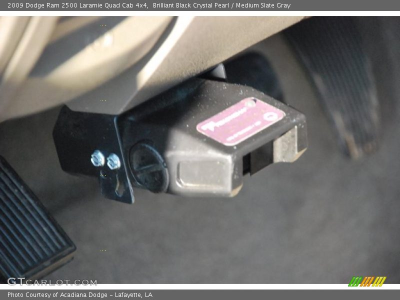 Brilliant Black Crystal Pearl / Medium Slate Gray 2009 Dodge Ram 2500 Laramie Quad Cab 4x4