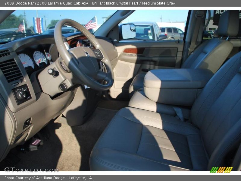  2009 Ram 2500 Laramie Quad Cab 4x4 Medium Slate Gray Interior