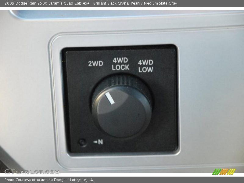 Brilliant Black Crystal Pearl / Medium Slate Gray 2009 Dodge Ram 2500 Laramie Quad Cab 4x4