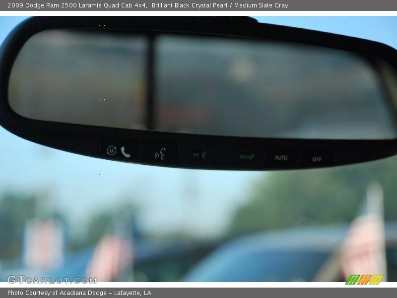 Brilliant Black Crystal Pearl / Medium Slate Gray 2009 Dodge Ram 2500 Laramie Quad Cab 4x4
