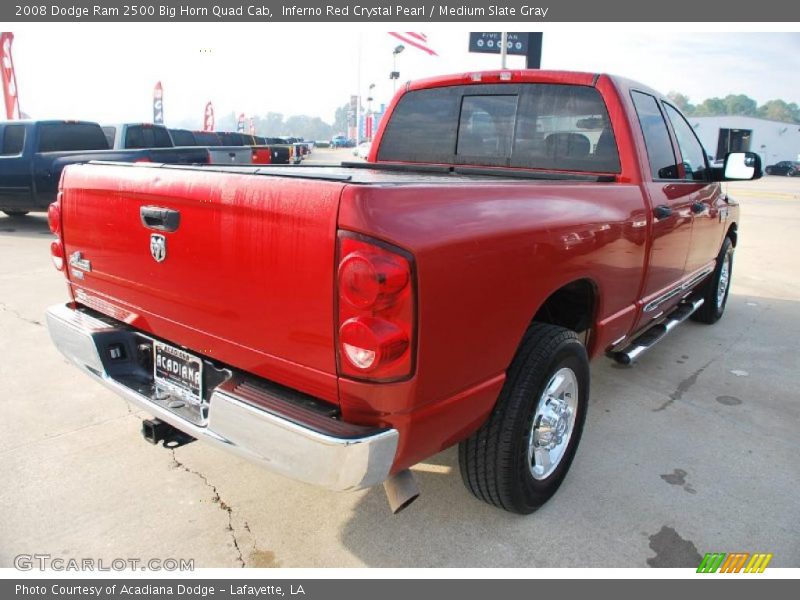 Inferno Red Crystal Pearl / Medium Slate Gray 2008 Dodge Ram 2500 Big Horn Quad Cab