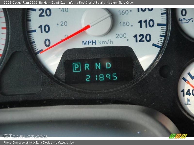 Inferno Red Crystal Pearl / Medium Slate Gray 2008 Dodge Ram 2500 Big Horn Quad Cab