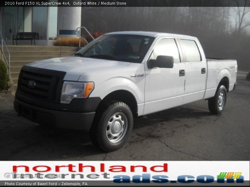 Oxford White / Medium Stone 2010 Ford F150 XL SuperCrew 4x4