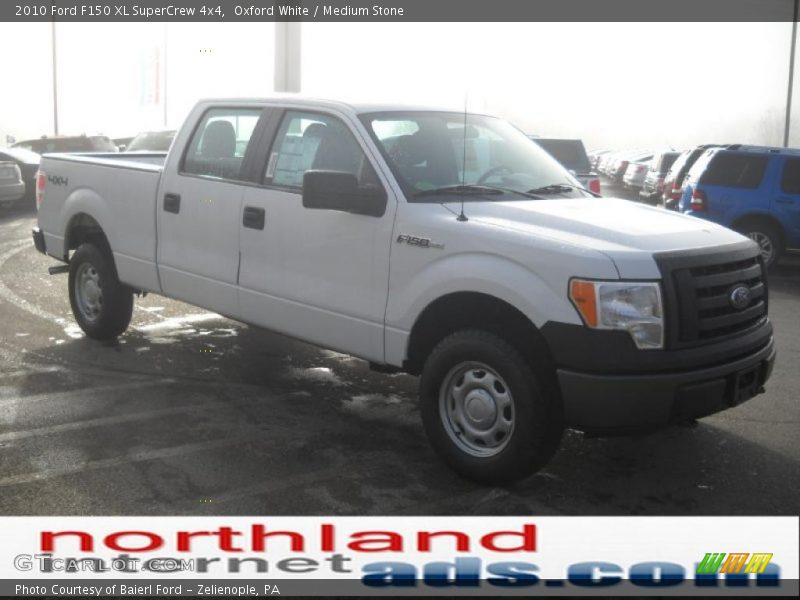 Oxford White / Medium Stone 2010 Ford F150 XL SuperCrew 4x4