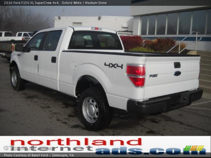 Oxford White / Medium Stone 2010 Ford F150 XL SuperCrew 4x4