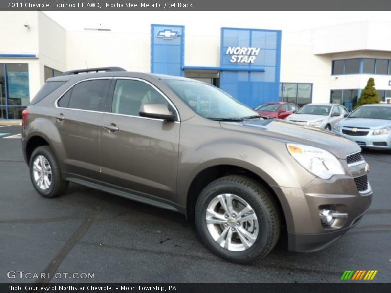 Mocha Steel Metallic / Jet Black 2011 Chevrolet Equinox LT AWD