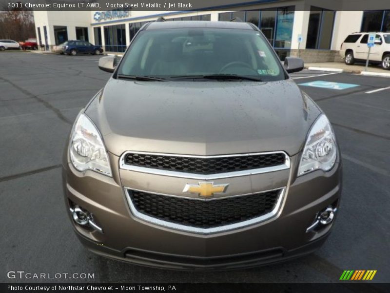 Mocha Steel Metallic / Jet Black 2011 Chevrolet Equinox LT AWD