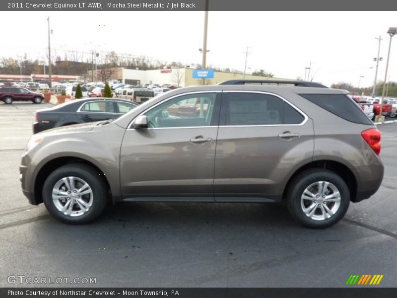 Mocha Steel Metallic / Jet Black 2011 Chevrolet Equinox LT AWD