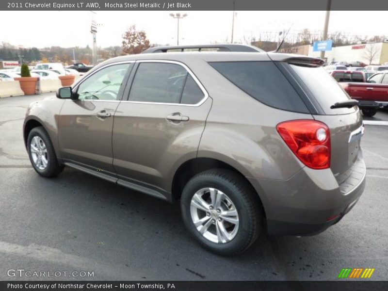 Mocha Steel Metallic / Jet Black 2011 Chevrolet Equinox LT AWD