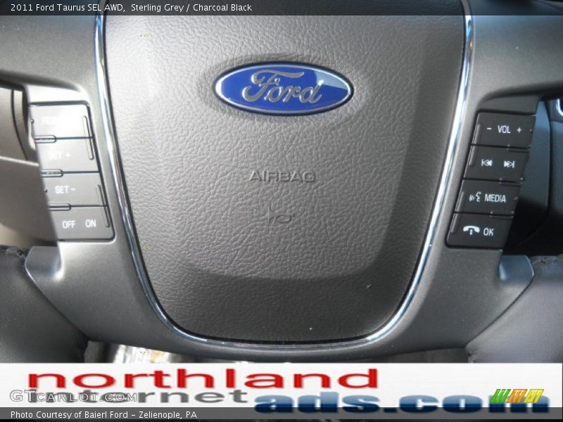 Sterling Grey / Charcoal Black 2011 Ford Taurus SEL AWD
