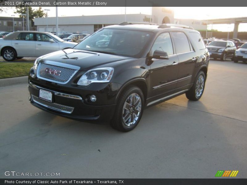 Carbon Black Metallic / Ebony 2011 GMC Acadia Denali