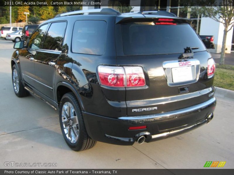 Carbon Black Metallic / Ebony 2011 GMC Acadia Denali