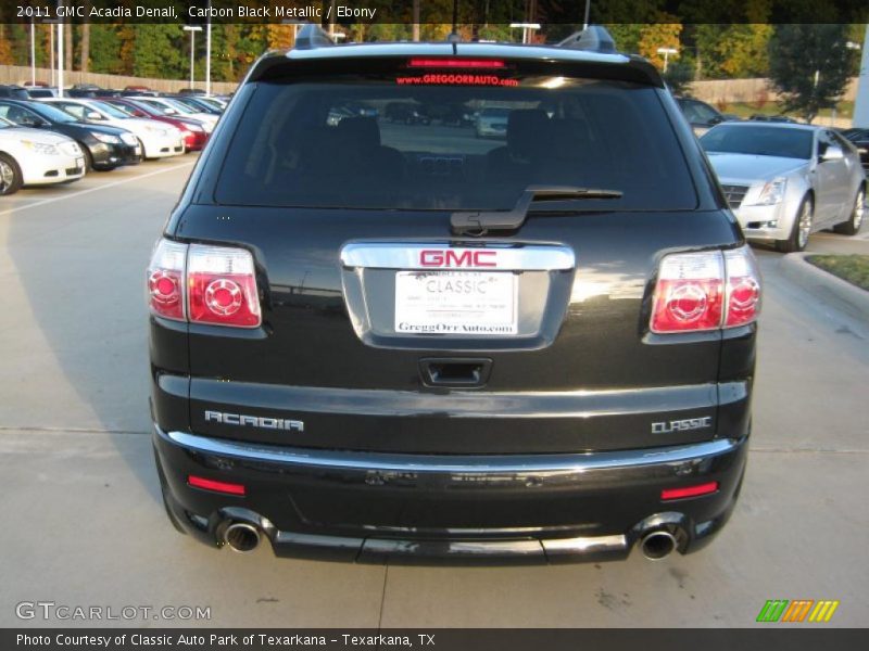 Carbon Black Metallic / Ebony 2011 GMC Acadia Denali