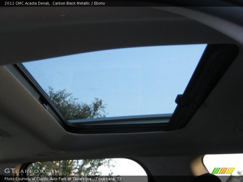 Sunroof of 2011 Acadia Denali