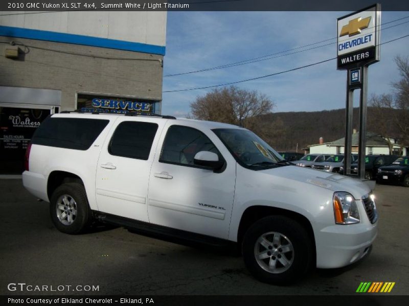 Summit White / Light Titanium 2010 GMC Yukon XL SLT 4x4