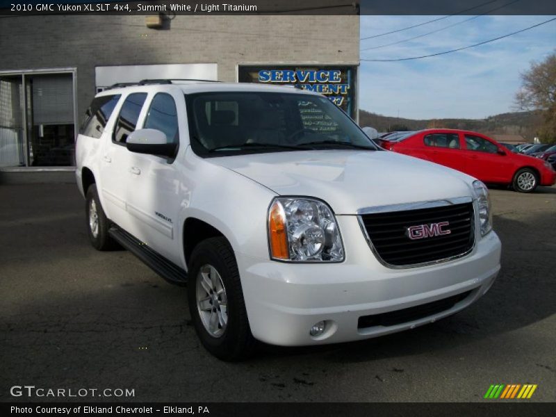 Summit White / Light Titanium 2010 GMC Yukon XL SLT 4x4