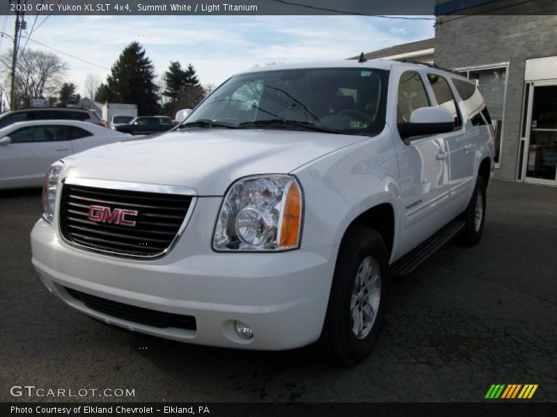 Summit White / Light Titanium 2010 GMC Yukon XL SLT 4x4