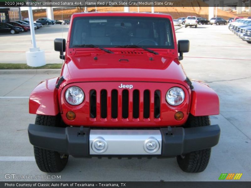 Flame Red / Dark Slate Gray/Medium Slate Gray 2010 Jeep Wrangler Unlimited Sahara 4x4
