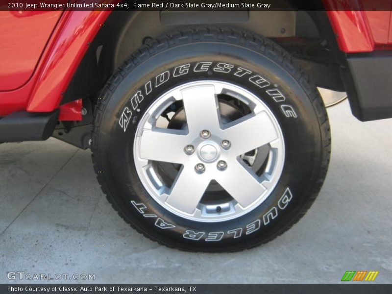 Flame Red / Dark Slate Gray/Medium Slate Gray 2010 Jeep Wrangler Unlimited Sahara 4x4