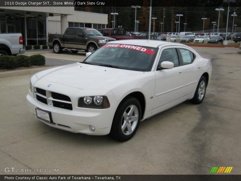 Stone White / Dark Slate Gray 2010 Dodge Charger SXT