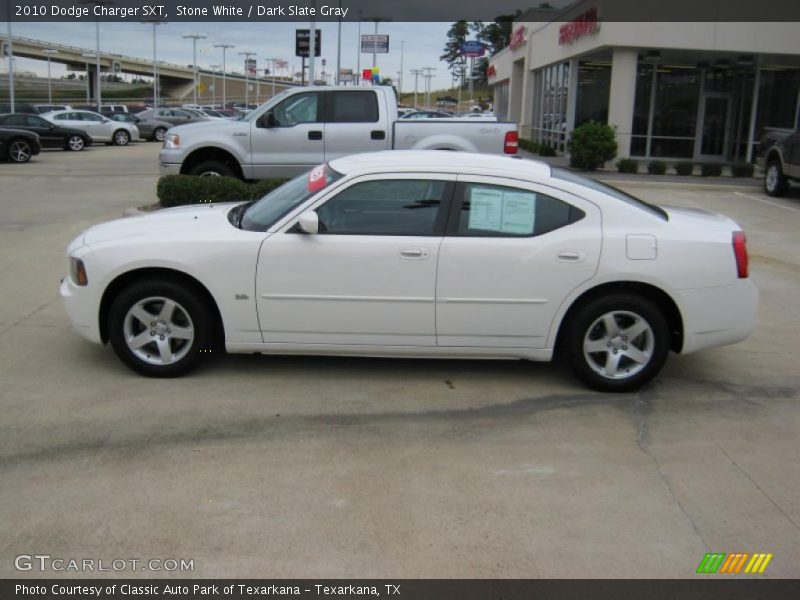 Stone White / Dark Slate Gray 2010 Dodge Charger SXT