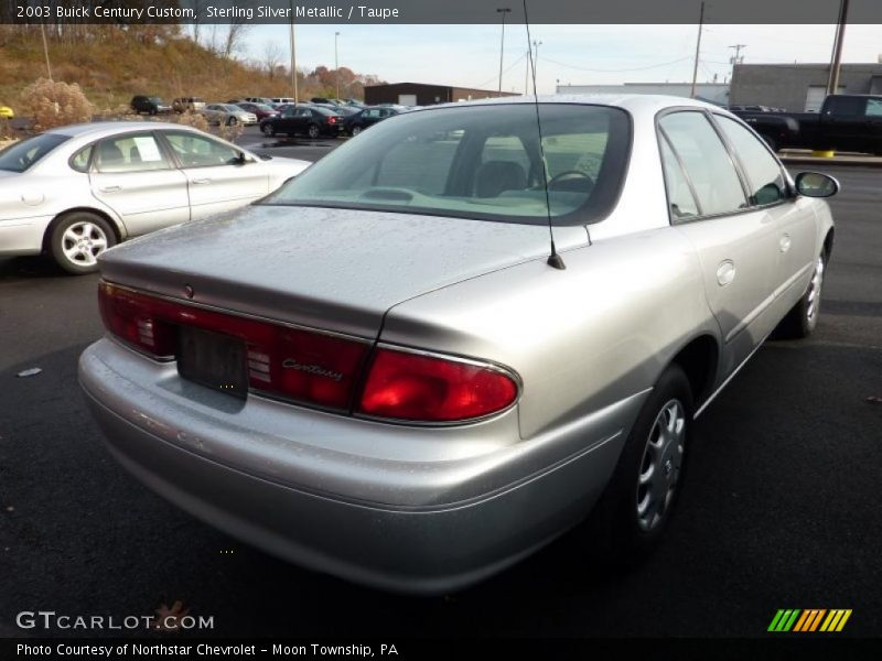 Sterling Silver Metallic / Taupe 2003 Buick Century Custom