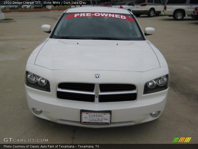 Stone White / Dark Slate Gray 2010 Dodge Charger SXT