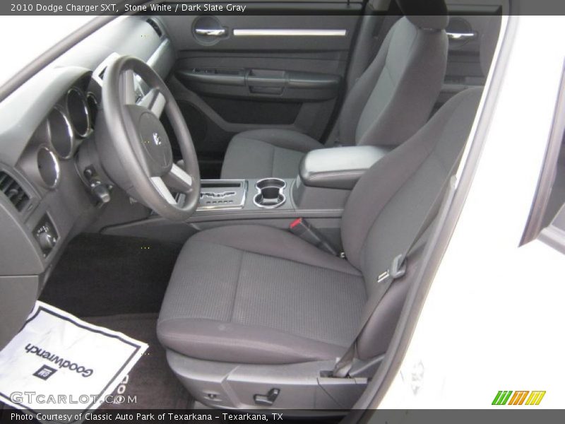 Stone White / Dark Slate Gray 2010 Dodge Charger SXT