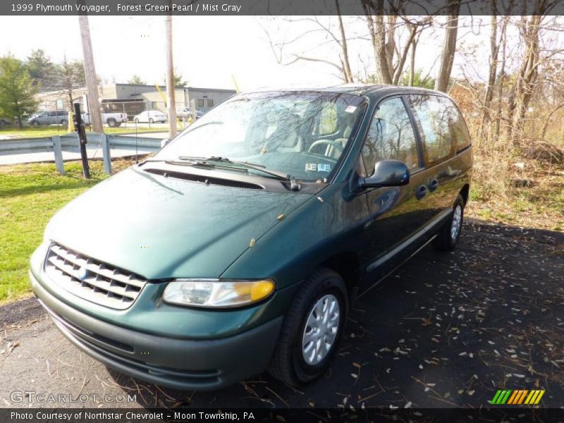 Forest Green Pearl / Mist Gray 1999 Plymouth Voyager