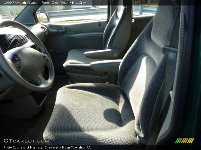 Forest Green Pearl / Mist Gray 1999 Plymouth Voyager