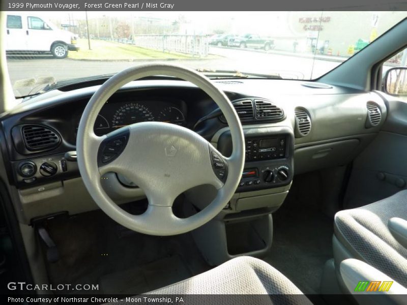 Forest Green Pearl / Mist Gray 1999 Plymouth Voyager