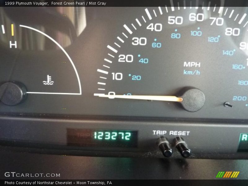 Forest Green Pearl / Mist Gray 1999 Plymouth Voyager