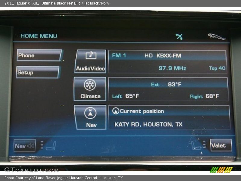 Ultimate Black Metallic / Jet Black/Ivory 2011 Jaguar XJ XJL