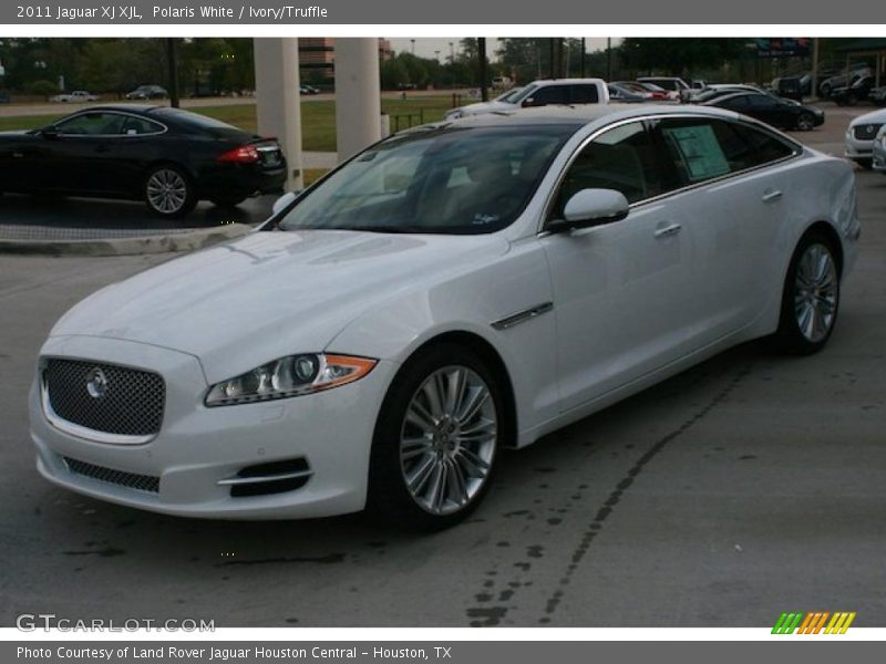 Polaris White / Ivory/Truffle 2011 Jaguar XJ XJL