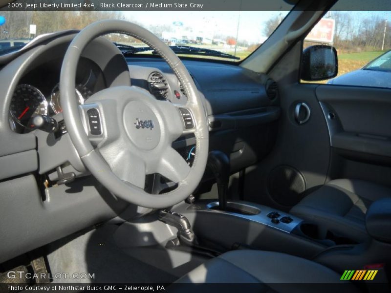 Black Clearcoat / Medium Slate Gray 2005 Jeep Liberty Limited 4x4