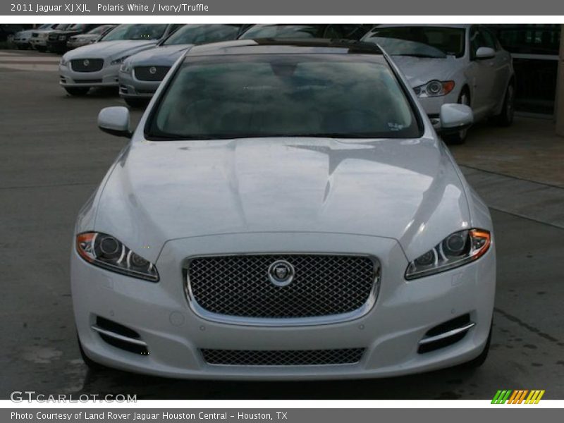 Polaris White / Ivory/Truffle 2011 Jaguar XJ XJL