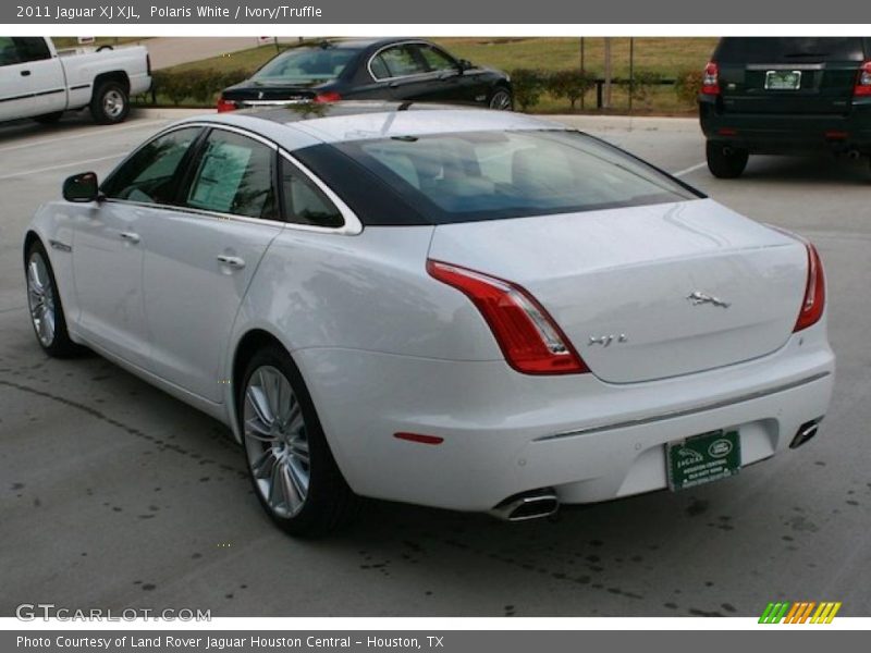 Polaris White / Ivory/Truffle 2011 Jaguar XJ XJL