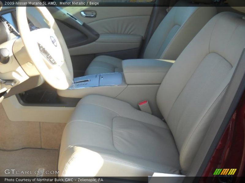 Merlot Metallic / Beige 2009 Nissan Murano SL AWD