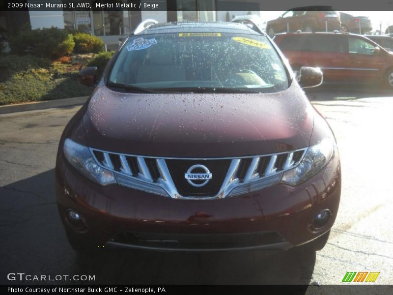 Merlot Metallic / Beige 2009 Nissan Murano SL AWD