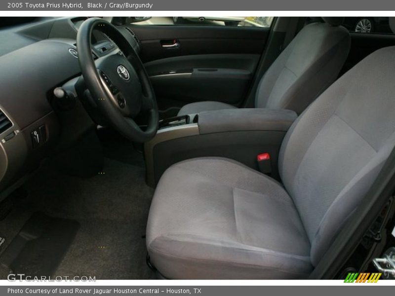 Black / Gray/Burgundy 2005 Toyota Prius Hybrid