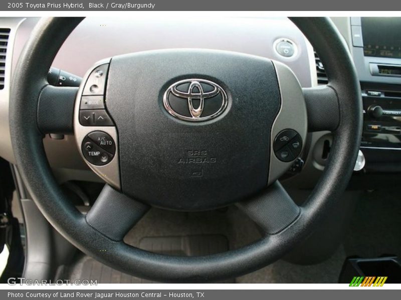 Black / Gray/Burgundy 2005 Toyota Prius Hybrid