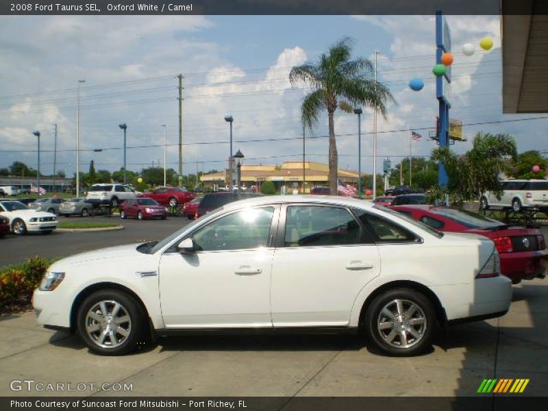 Oxford White / Camel 2008 Ford Taurus SEL