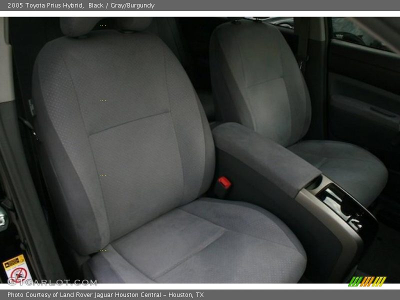 Black / Gray/Burgundy 2005 Toyota Prius Hybrid