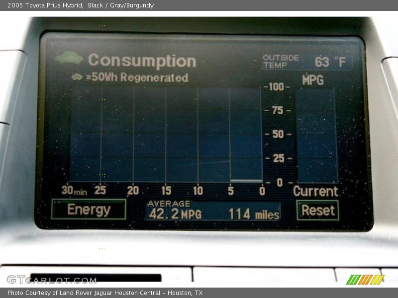 Black / Gray/Burgundy 2005 Toyota Prius Hybrid
