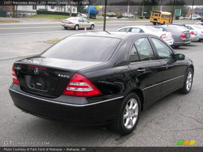 Black / Black 2007 Mercedes-Benz C 280 4Matic Luxury